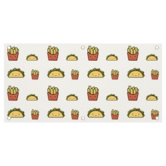 Fries Taco Pattern Fast Food Banner And Sign 4  X 2  by Apen