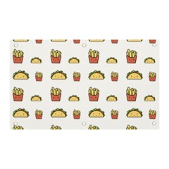 Fries Taco Pattern Fast Food Banner And Sign 5  X 3  by Apen