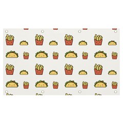 Fries Taco Pattern Fast Food Banner And Sign 7  X 4  by Apen