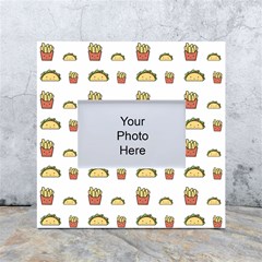 Fries Taco Pattern Fast Food White Box Photo Frame 4  X 6  by Apen