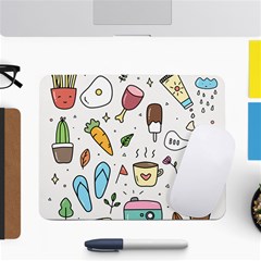 Doodle Fun Food Drawing Cute Small Mousepad by Apen