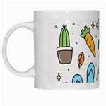 Doodle Fun Food Drawing Cute White Mug Left