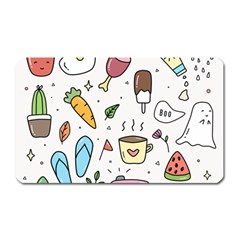 Doodle Fun Food Drawing Cute Magnet (rectangular) by Apen