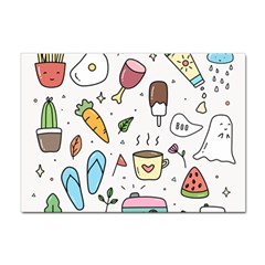 Doodle Fun Food Drawing Cute Sticker A4 (100 Pack) by Apen