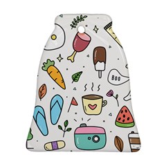 Doodle Fun Food Drawing Cute Ornament (bell) by Apen