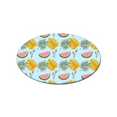 Summer Pattern Texture Vibes Sticker (oval) by Apen