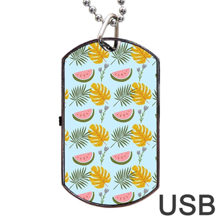 Summer Pattern Texture Vibes Dog Tag USB Flash (One Side)