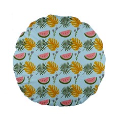 Summer Pattern Texture Vibes Standard 15  Premium Flano Round Cushions by Apen