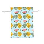 Summer Pattern Texture Vibes Lightweight Drawstring Pouch (S) Front