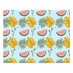 Summer Pattern Texture Vibes Premium Plush Fleece Blanket (Large) 80 x60  Blanket Front