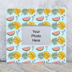 Summer Pattern Texture Vibes White Wall Photo Frame 5  X 7  by Apen