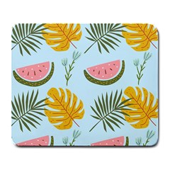 Watermelon Leaves Fruit Foliage Large Mousepad by Apen