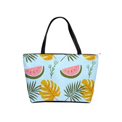 Watermelon Leaves Fruit Foliage Classic Shoulder Handbag by Apen