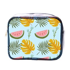 Watermelon Leaves Fruit Foliage Mini Toiletries Bag (one Side) by Apen