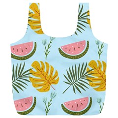 Watermelon Leaves Fruit Foliage Full Print Recycle Bag (xl) by Apen