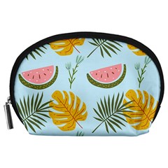 Watermelon Leaves Fruit Foliage Accessory Pouch (large) by Apen