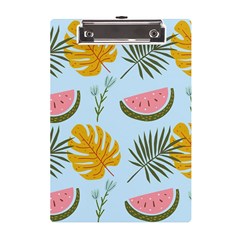 Watermelon Leaves Fruit Foliage A5 Acrylic Clipboard by Apen