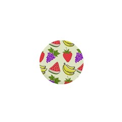 Fruits Pattern Background Food 1  Mini Buttons by Apen