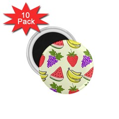 Fruits Pattern Background Food 1 75  Magnets (10 Pack)  by Apen