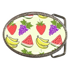 Fruits Pattern Background Food Belt Buckles