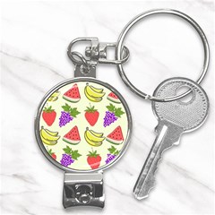 Fruits Pattern Background Food Nail Clippers Key Chain by Apen