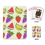 Fruits Pattern Background Food Playing Cards Single Design (Rectangle) Back