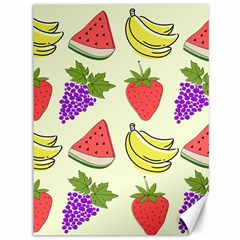 Fruits Pattern Background Food Canvas 36  X 48  by Apen