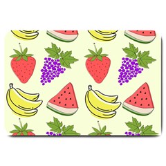 Fruits Pattern Background Food Large Doormat