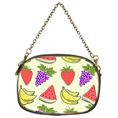 Fruits Pattern Background Food Chain Purse (Two Sides)