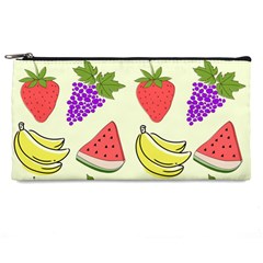 Fruits Pattern Background Food Pencil Case