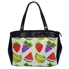 Fruits Pattern Background Food Oversize Office Handbag