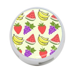 Fruits Pattern Background Food 4-Port USB Hub (One Side)