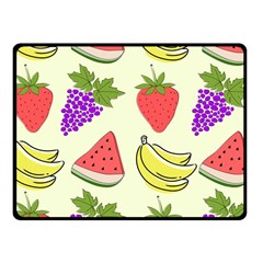 Fruits Pattern Background Food Fleece Blanket (small) by Apen