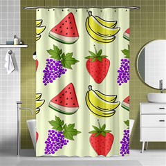 Fruits Pattern Background Food Shower Curtain 48  x 72  (Small) 