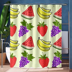 Fruits Pattern Background Food Shower Curtain 60  x 72  (Medium) 