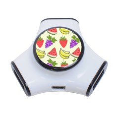 Fruits Pattern Background Food 3-port Usb Hub by Apen