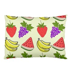 Fruits Pattern Background Food Pillow Case (Two Sides)