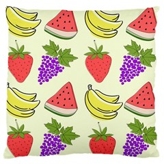 Fruits Pattern Background Food Large Cushion Case (two Sides) by Apen