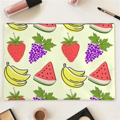 Fruits Pattern Background Food Cosmetic Bag (XXL)