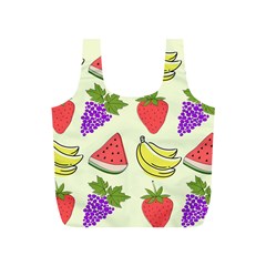 Fruits Pattern Background Food Full Print Recycle Bag (S)