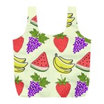 Fruits Pattern Background Food Full Print Recycle Bag (L) Back