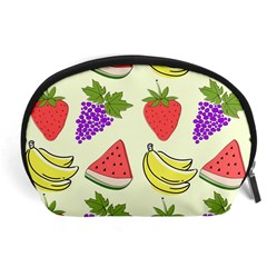 Fruits Pattern Background Food Accessory Pouch (Large)