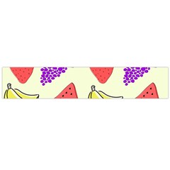 Fruits Pattern Background Food Large Premium Plush Fleece Scarf 