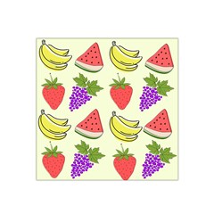 Fruits Pattern Background Food Satin Bandana Scarf 22  X 22  by Apen