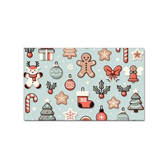 Christmas Cartoon Pattern Sticker Rectangular (100 Pack) by Apen