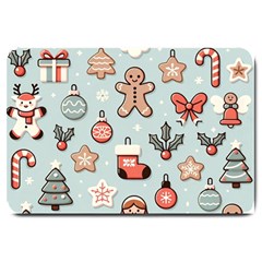 Christmas Cartoon Pattern Large Doormat by Apen