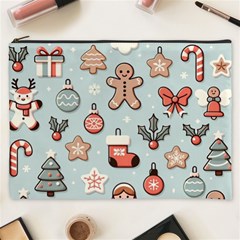 Christmas Cartoon Pattern Cosmetic Bag (xxxl) by Apen