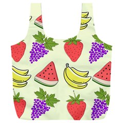 Fruits Pattern Background Food Full Print Recycle Bag (XXL)