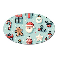 Christmas Decoration Angel Oval Magnet by Apen