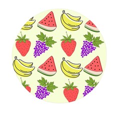 Fruits Pattern Background Food Mini Round Pill Box (Pack of 5)